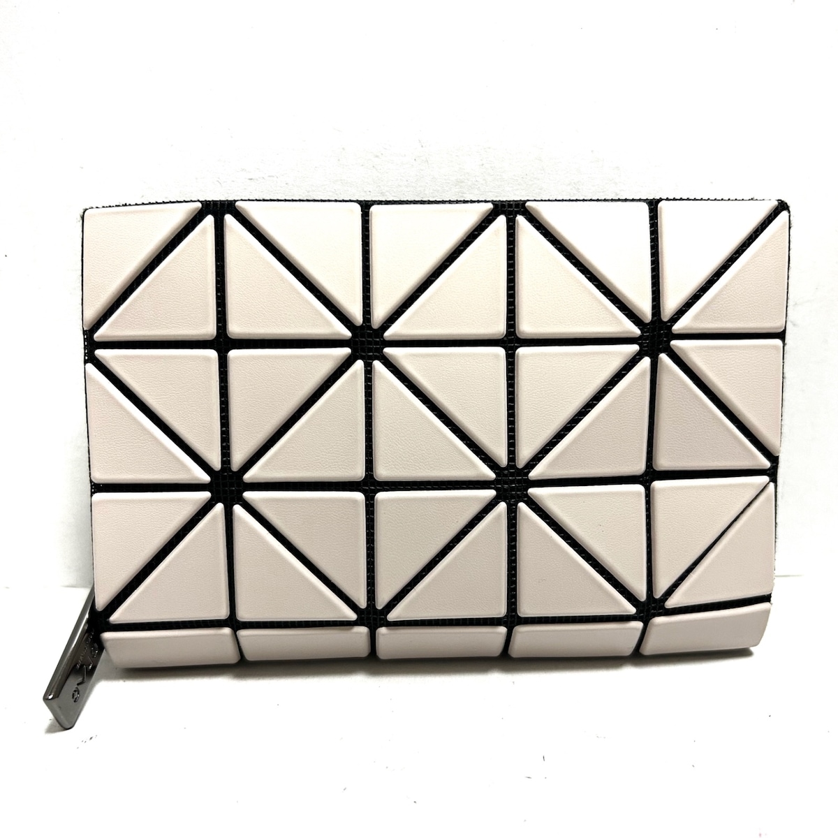 バオバオイッセイミヤケ/2つ折り財布/ブックウォレットマット/ベージュ