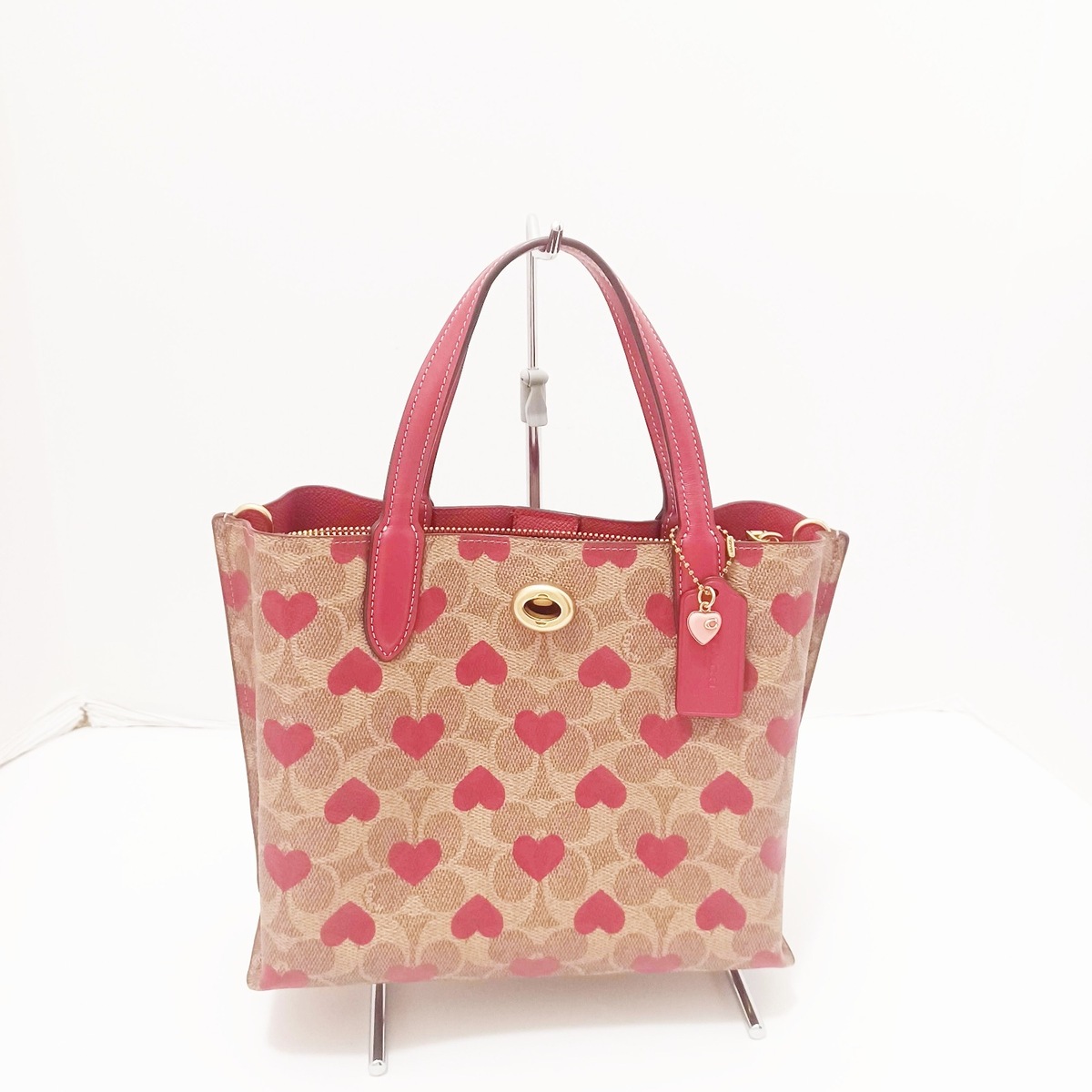 コーチ/トートバッグ/ウィロウ トート 24 シグネチャー キャンバス