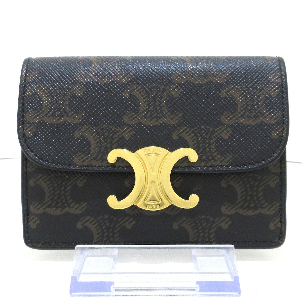 セリーヌ/カードケース/カードホルダー トリオンフ/タン(ダーク