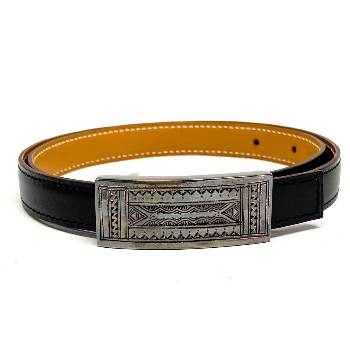 HERMES 皮ベルト サイズ75 24mm幅 エルメス ベルト HERMES 皮ベルト