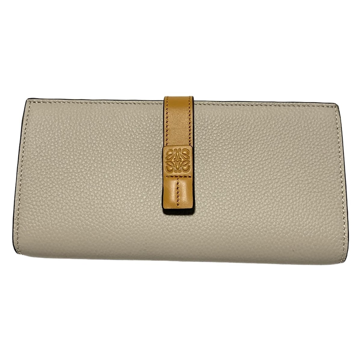 ロエベ/長財布/バーティカル ウォレット ラージ/ベージュ×ライト