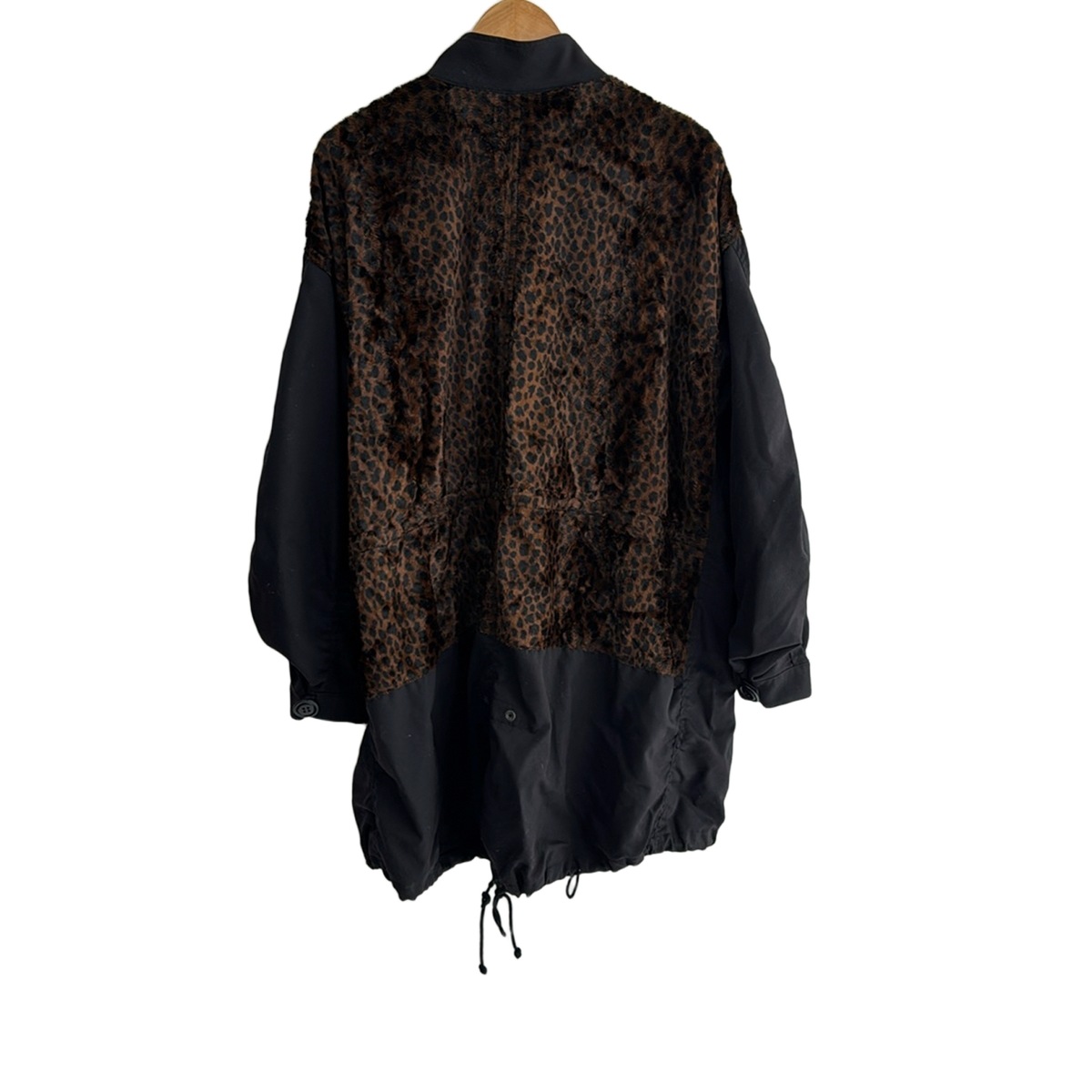 コムデギャルソンジュンヤワタナベ/コート/黒×ダークブラウン/サイズ