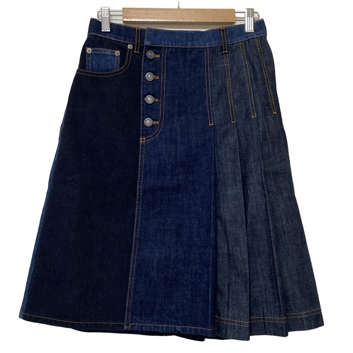 ディオール/クリスチャンディオール/スカート/ダークネイビー×ネイビー