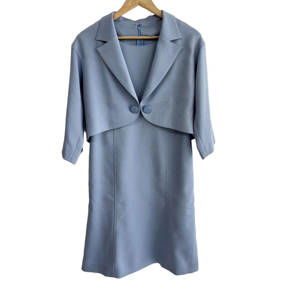 美品 ミスアシダ ブルー ポンチョ 青 セットアップ 【公式通販】