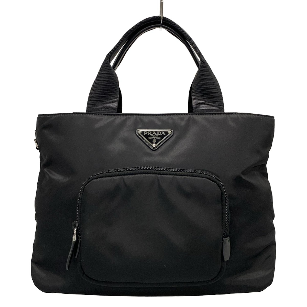 プラダ/トートバッグ/パデッドナイロン トートバッグ/黒/ナイロン