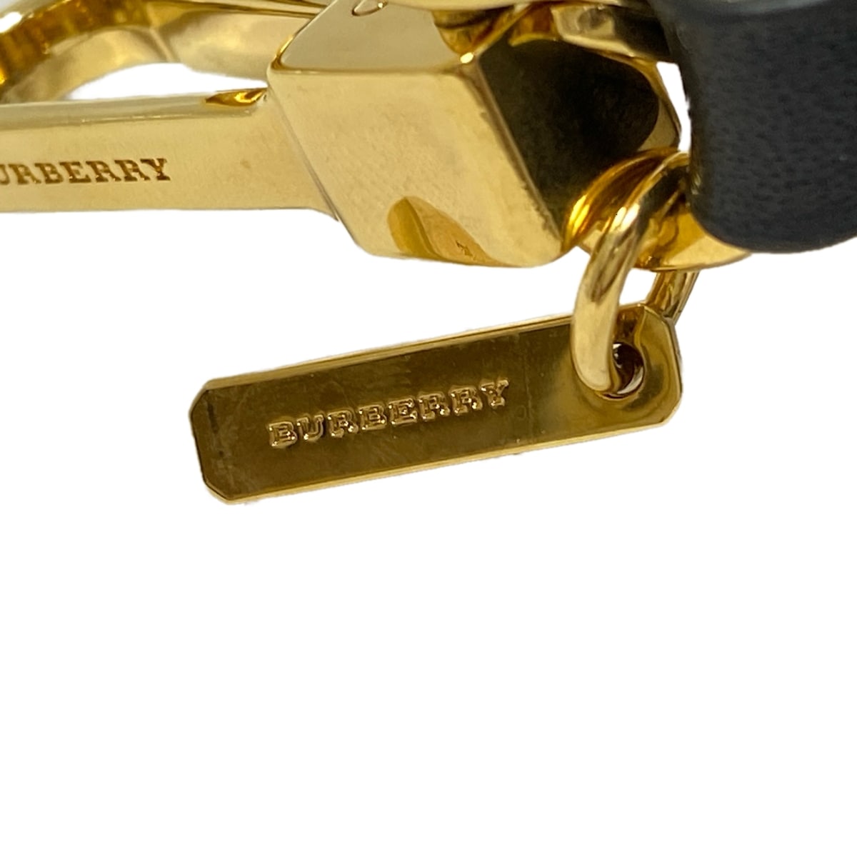 バーバリー/キーホルダー(チャーム)/アイボリー×ゴールド×マルチの買取