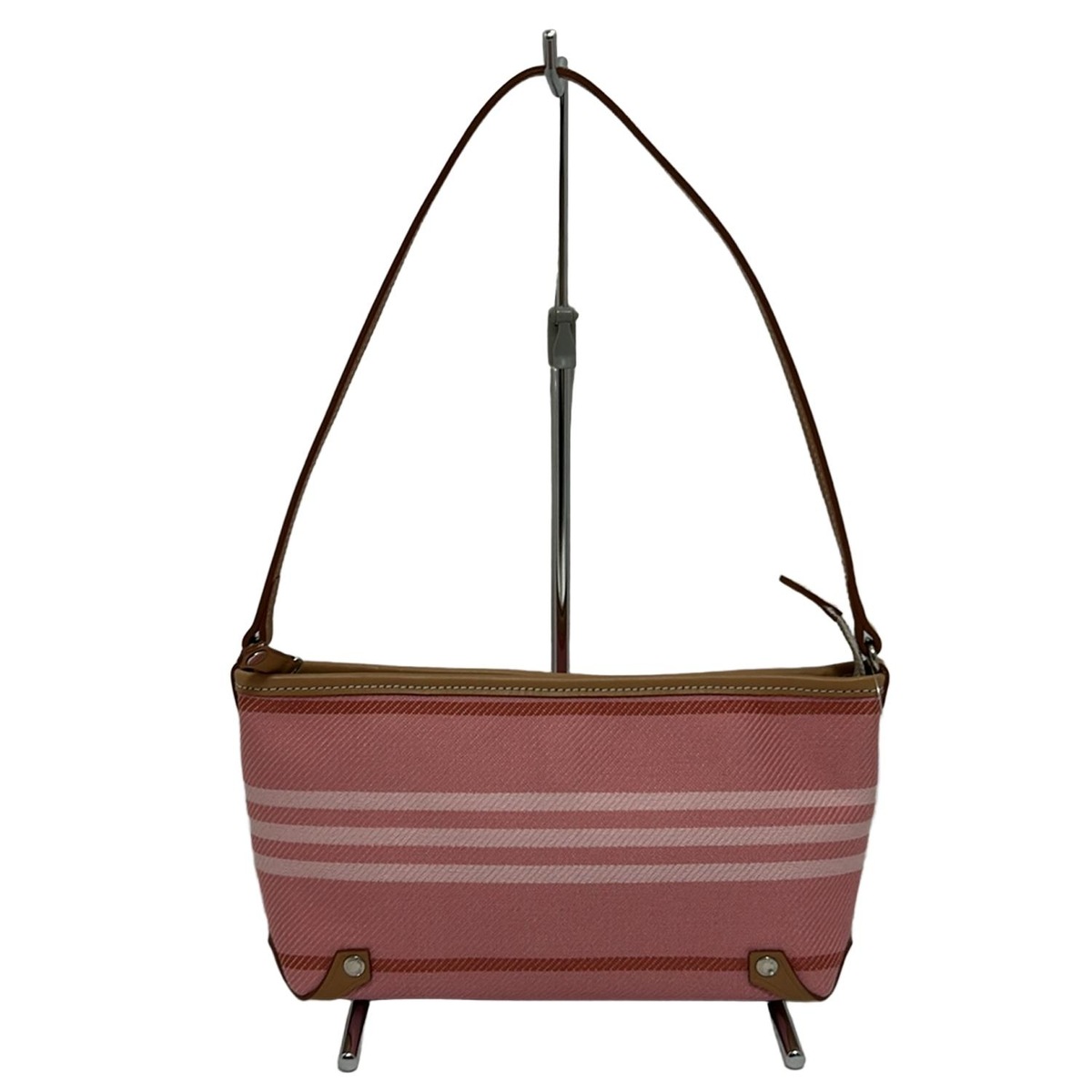 バーバリーブルーレーベル/ショルダーバッグ/ピンク×ライトピンク