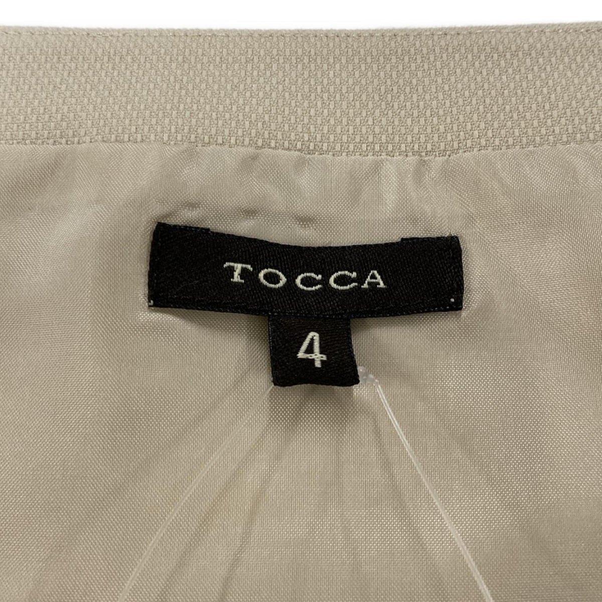 TOCCA(トッカ) ワンピース サイズ4 S レディース - ベージュ×黒