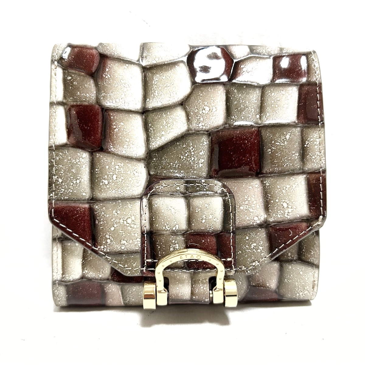 アタオ/2つ折り財布/ロトロ・ヴィトロ/アンティークルビー(アイボリー