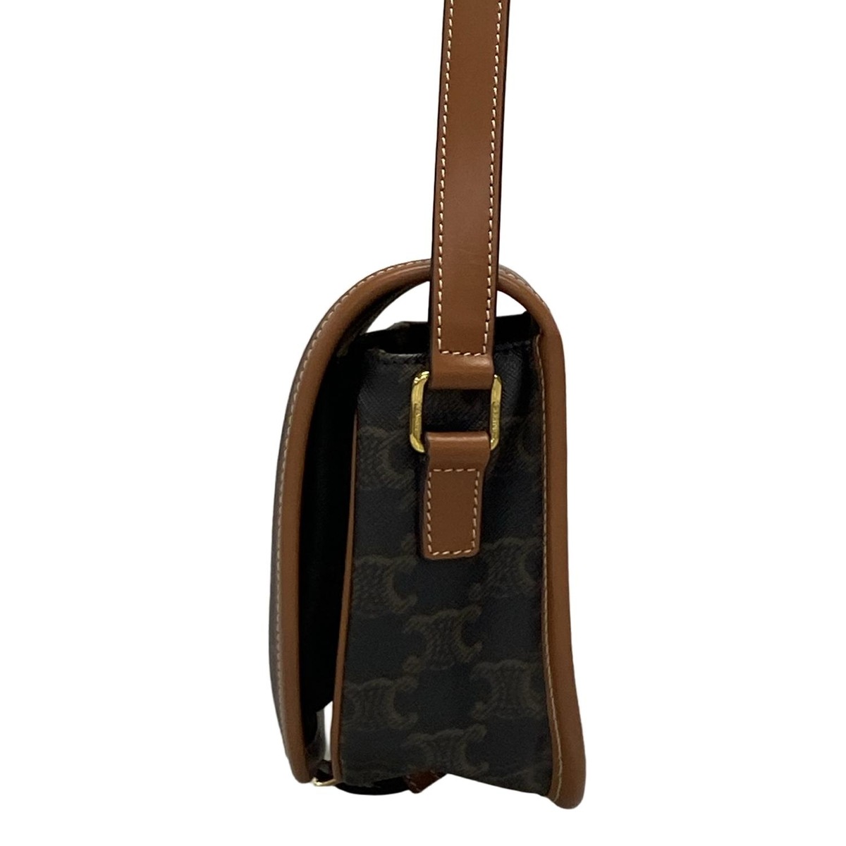 セリーヌ/ショルダーバッグ/ミディアム フォルコ バッグ/タン(ブラウン