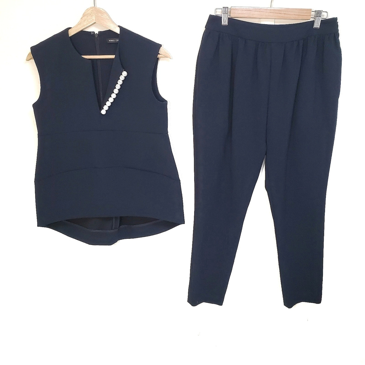 ヨーコ チャン/レディースパンツセットアップ/黒/サイズ：トップス38