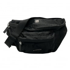 ジバンシー/ウエストポーチ/4G ナイロン バムバッグ/黒×白/ナイロン