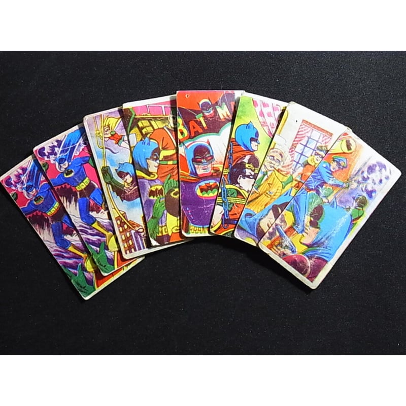 アメリカンヒーロー】こいでのバットマンかるた&めんこセット 昭和