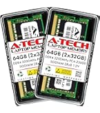 A-Tech 64GB (4x16GB) DDR4 2400 MHz UDIMM PC4-19200 (PC4-2400T