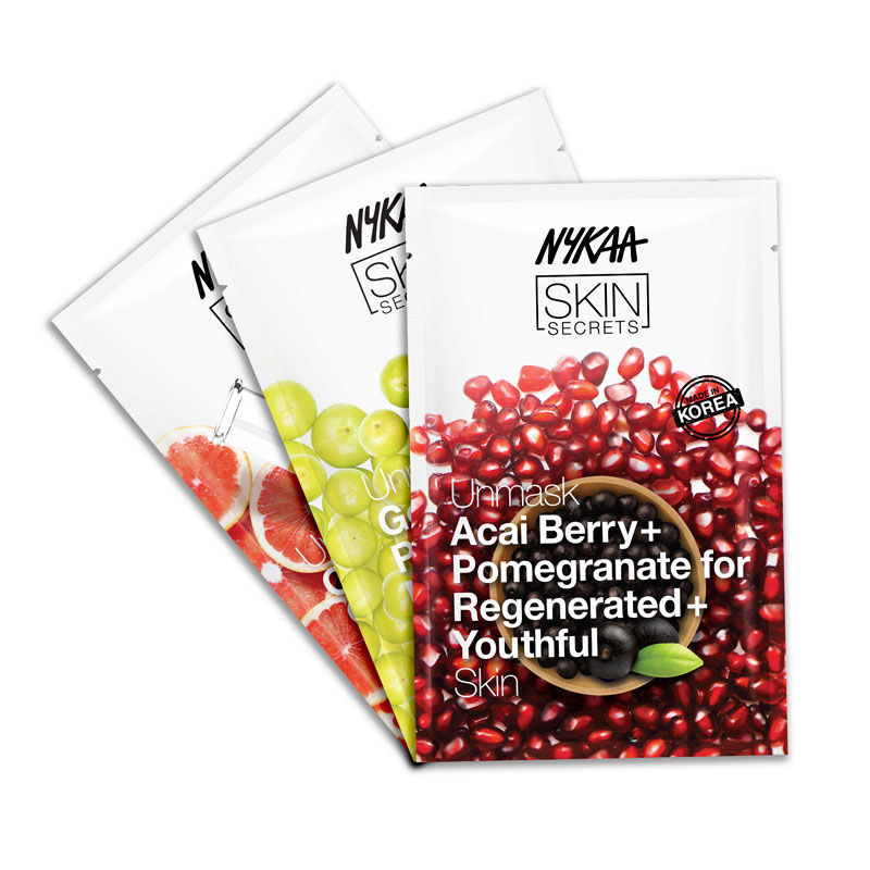 Buy Nykaa Naturals Pre-Makeup Skincare Sheet Mask Combo Online