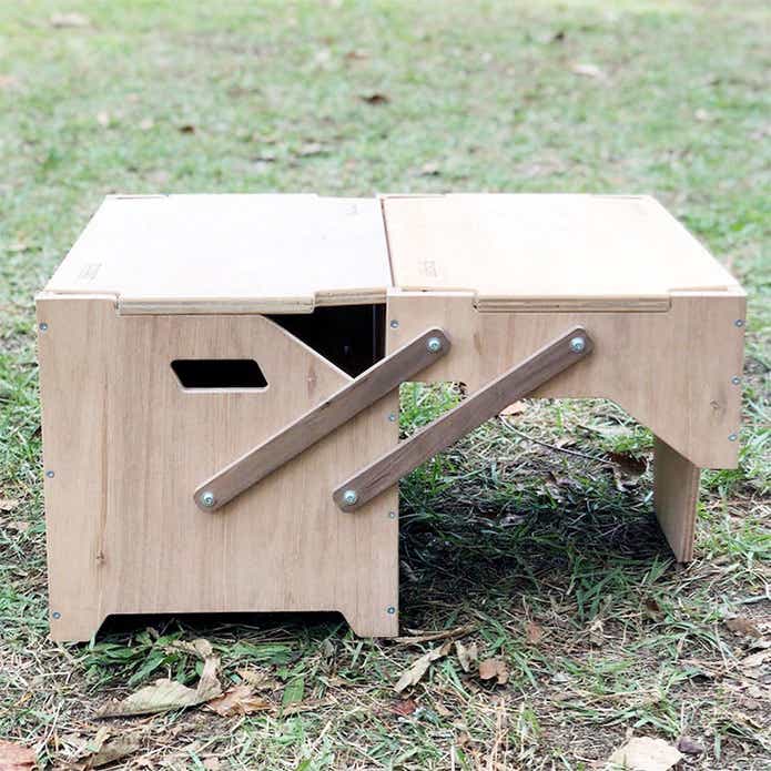 ギミック満載な収納ボックス「ECC BOX」がさらに進化！テーブルとして