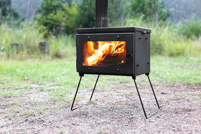 コンパクト薪ストーブ ブラック HUNDRUP camping stove コンパクト薪