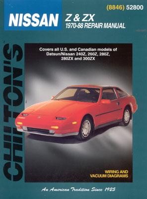 Nissan Z & ZX, 1970-88 (Chilton's Total Car Care Repair Manuals