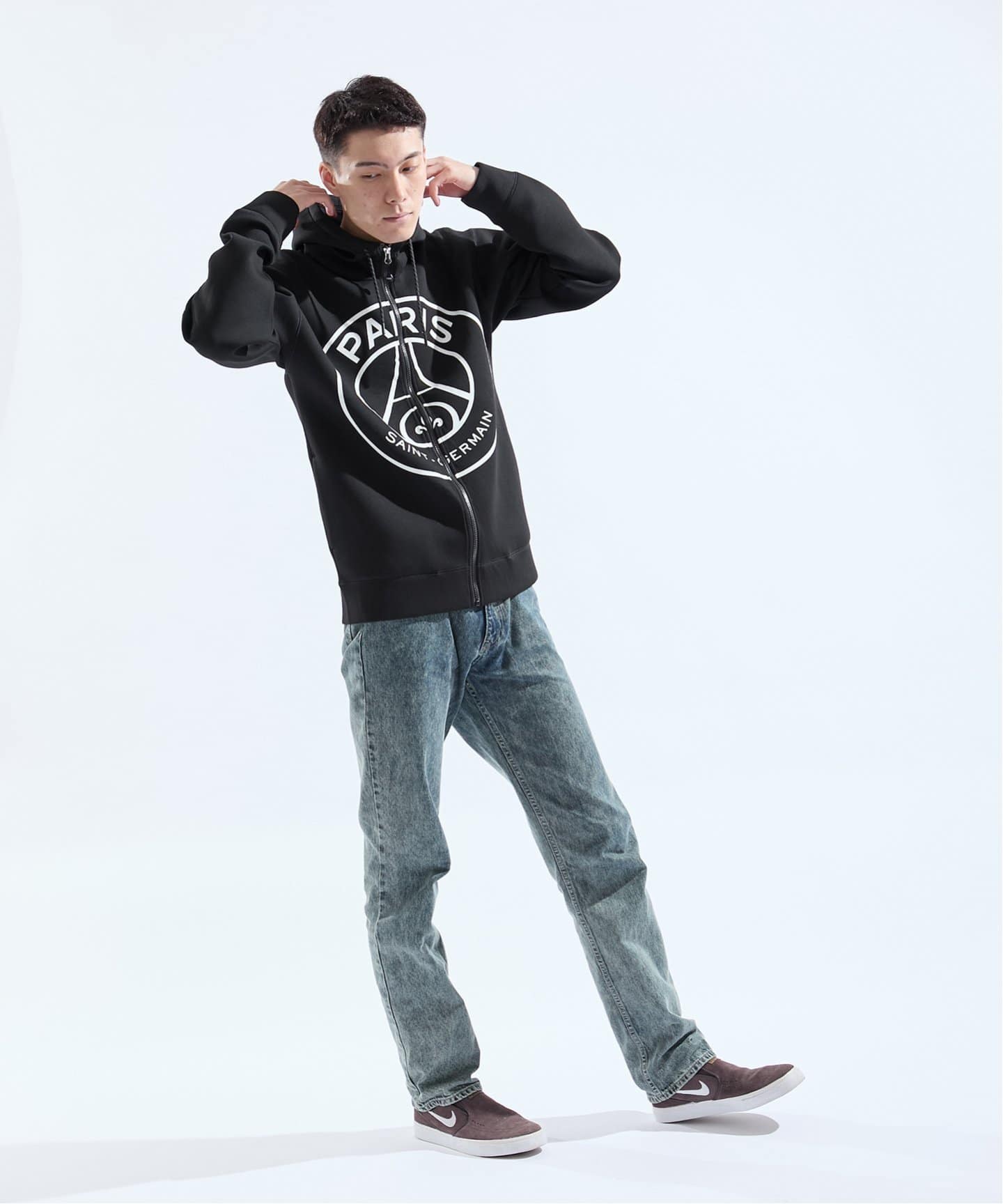 Paris Saint-Germain】ライトスウェット ジップパーカー（パーカー