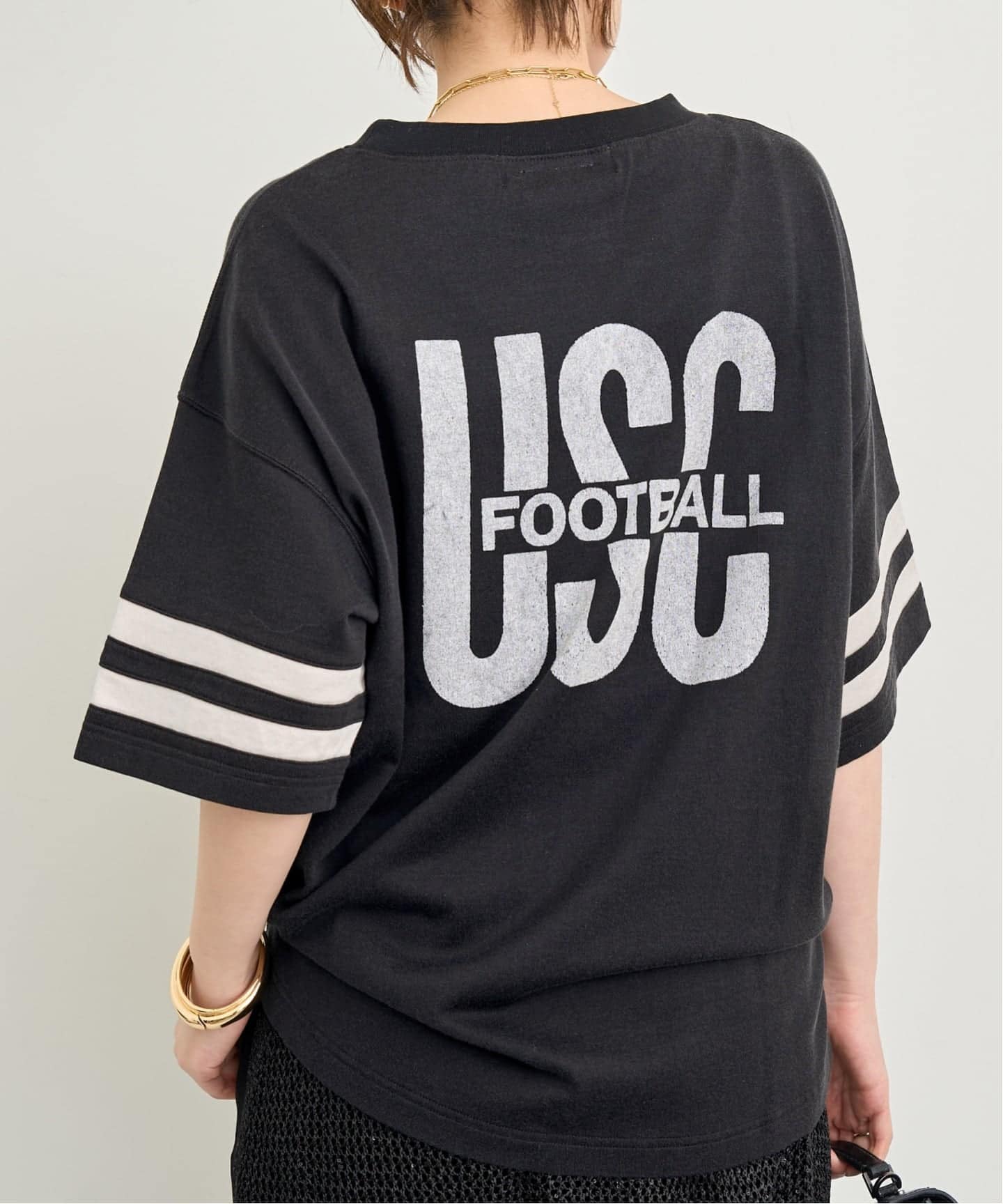 REMI RELIEF/レミ レリーフ】 USC PRINT FOOTBALL T（Tシャツ