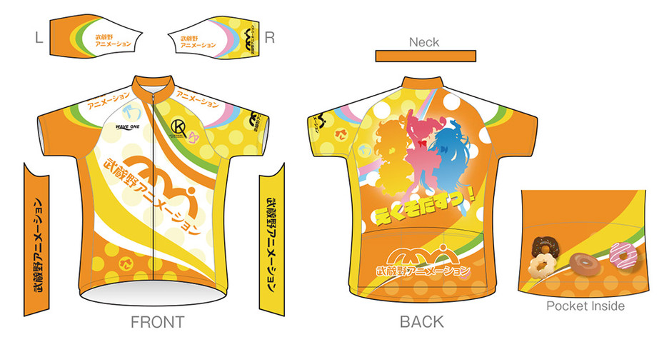 SHIROBAKO」サイクルウェアシリーズ