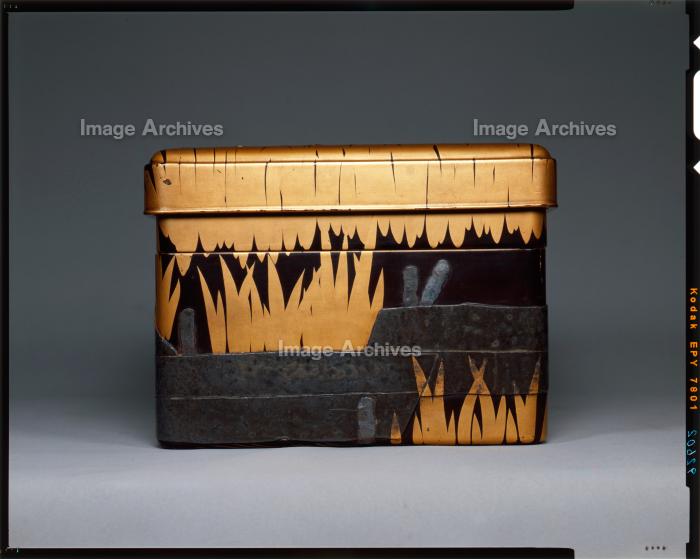 作品詳細 | 八橋蒔絵螺鈿硯箱＿蓋有＿側面1 | イメージアーカイブ