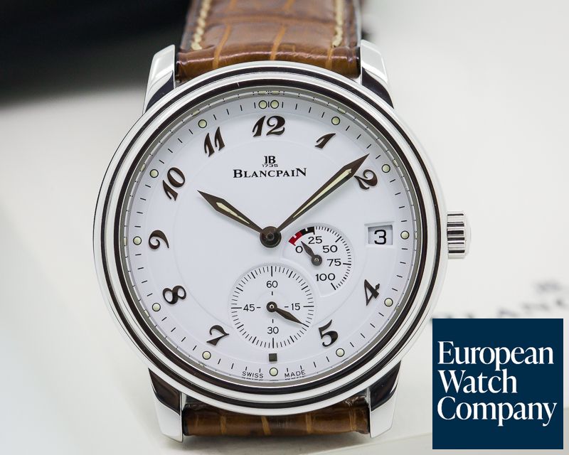 23673) Blancpain Villeret Ultra Slim Power Reserve SS White Dial
