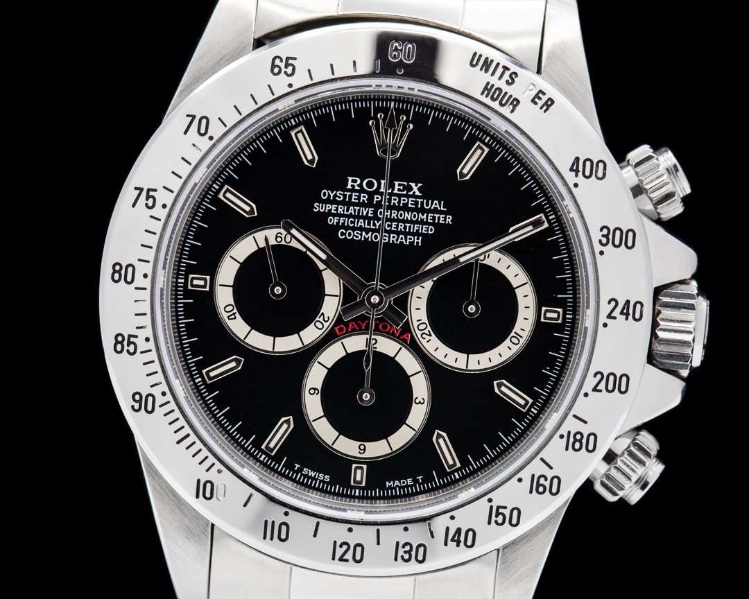 55902) Rolex Zenith Daytona 16520 Black Dial SS C. 1993 | European