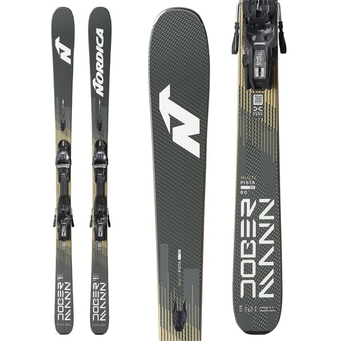 Nordica Dobermann Multipista 80 DC Skis + TPX 13 Royal FDT