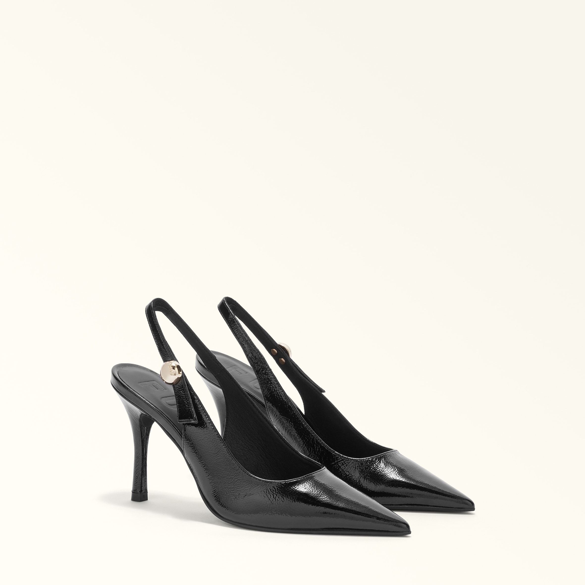 FURLA 黒 レザー 厚底ローファー 37 FURLA 黒 レザー 厚底ローファー