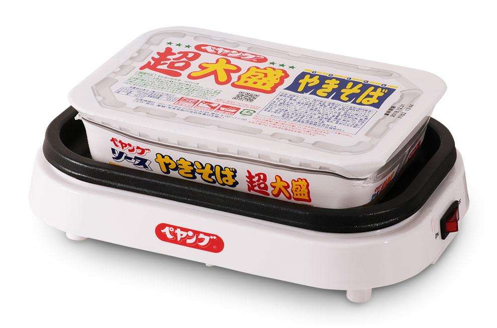 東大阪の企業が「焼きペヤング」専用ホットプレート開発 支援者募集、5