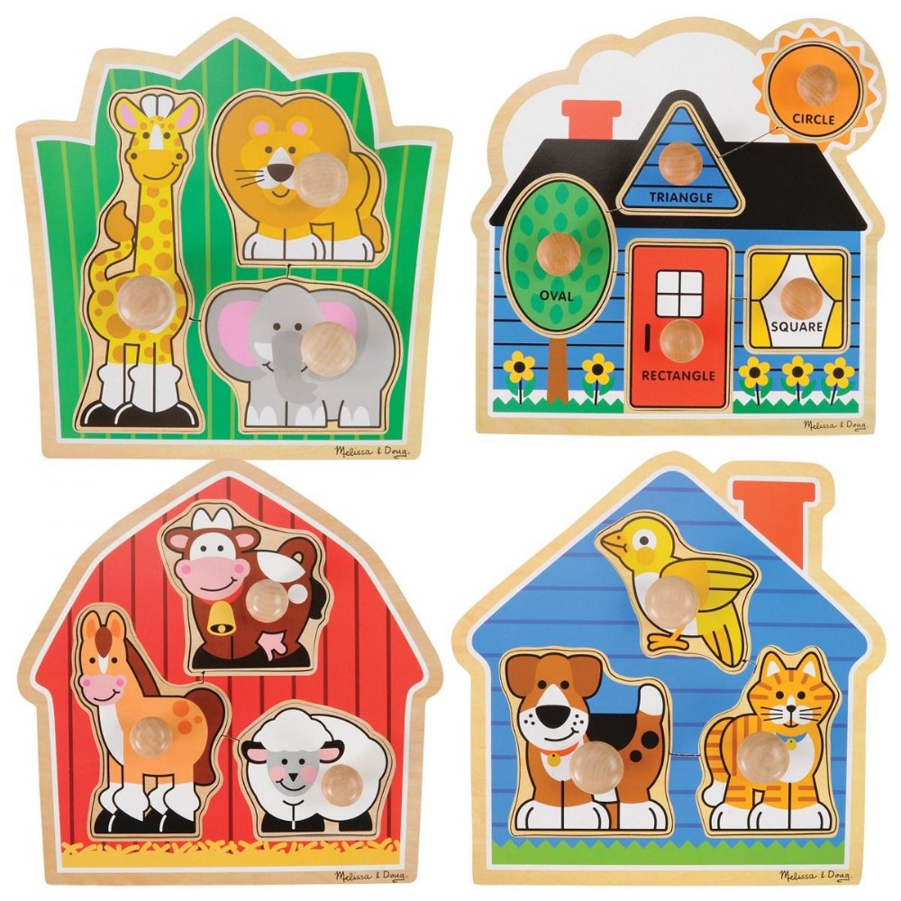 Jumbo Knob Puzzle Set - Set of 4