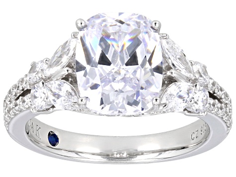White Cubic Zirconia Platineve® Ring 6.52ctw - VKJ076 | JTV