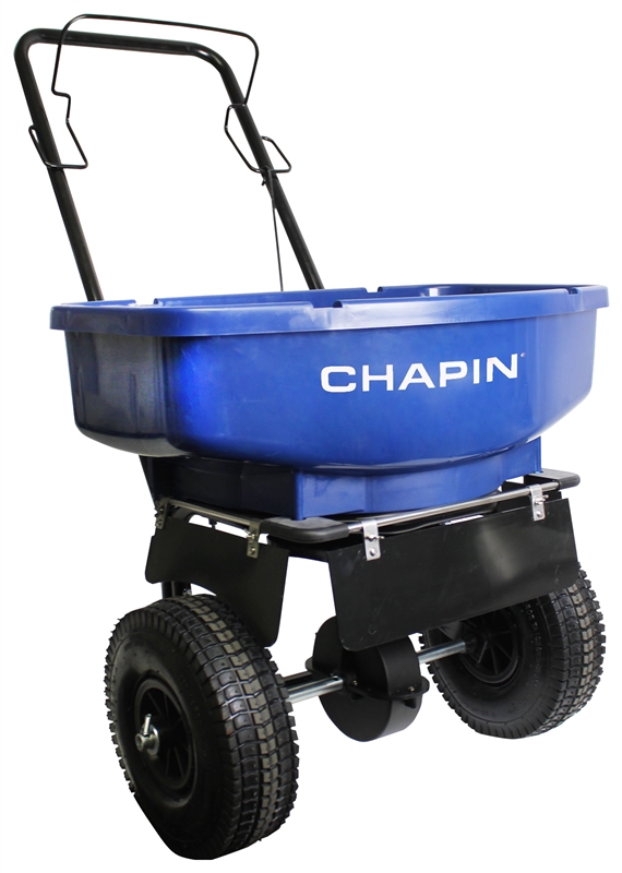 Chapin 81008A Salt and Ice Melt Spreader, 80 lb, Steel Frame, Poly