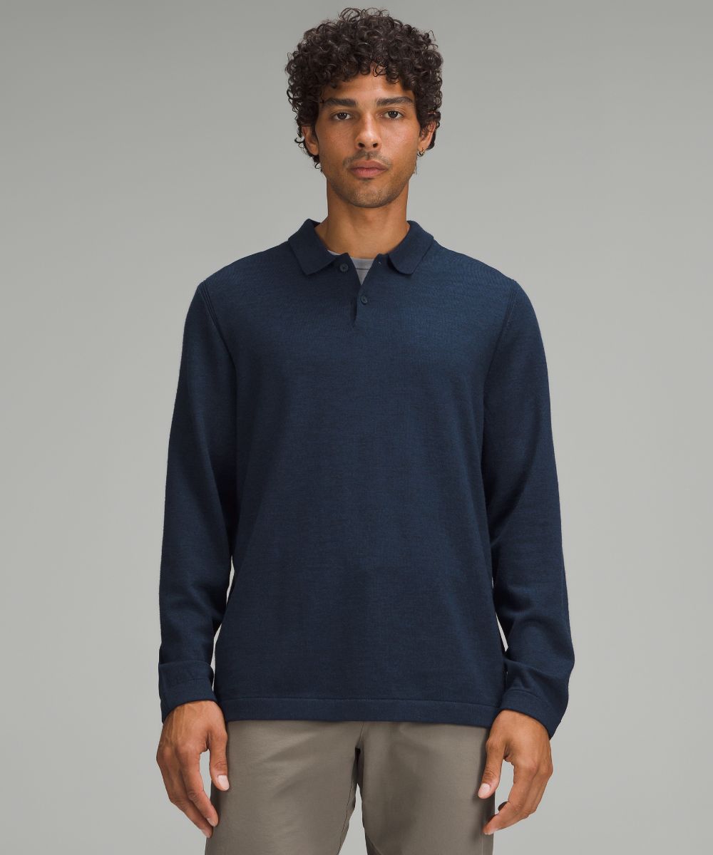 New Venture 長袖ニットポロシャツ | ロングスリーブ | Lululemon JP
