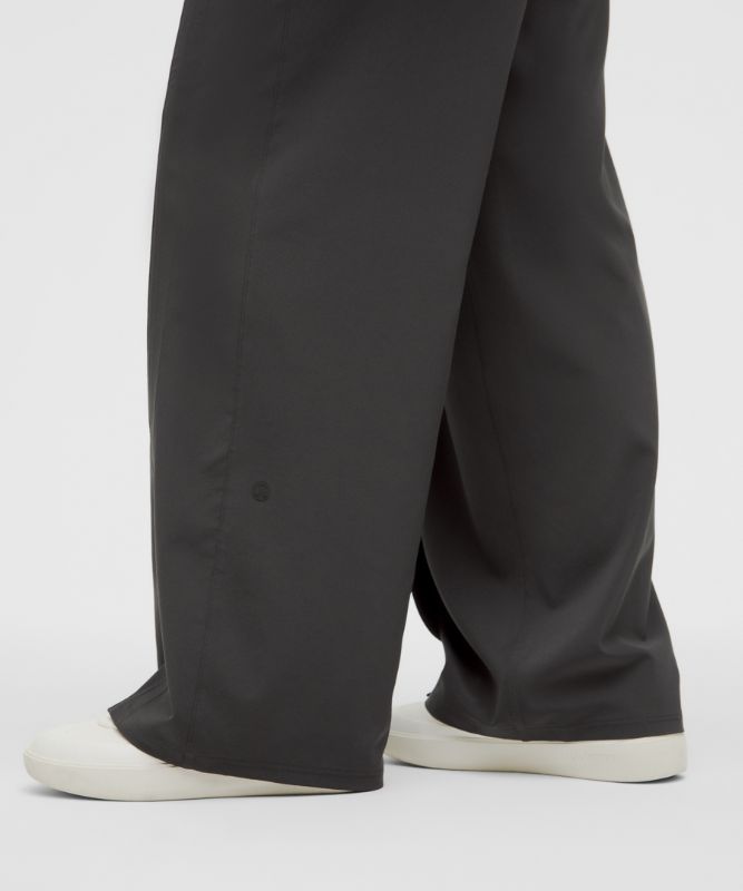 フロントプリーツ ハイライズワイドレッグパンツ *アジアフィット