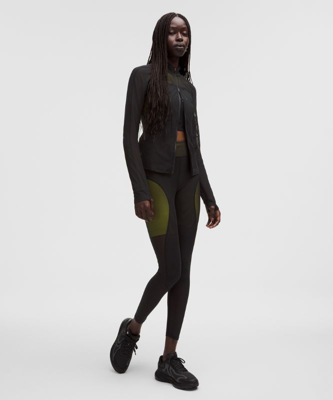 メッシュパネル ハイライズタイツ 28インチ *SLNSHコレクション