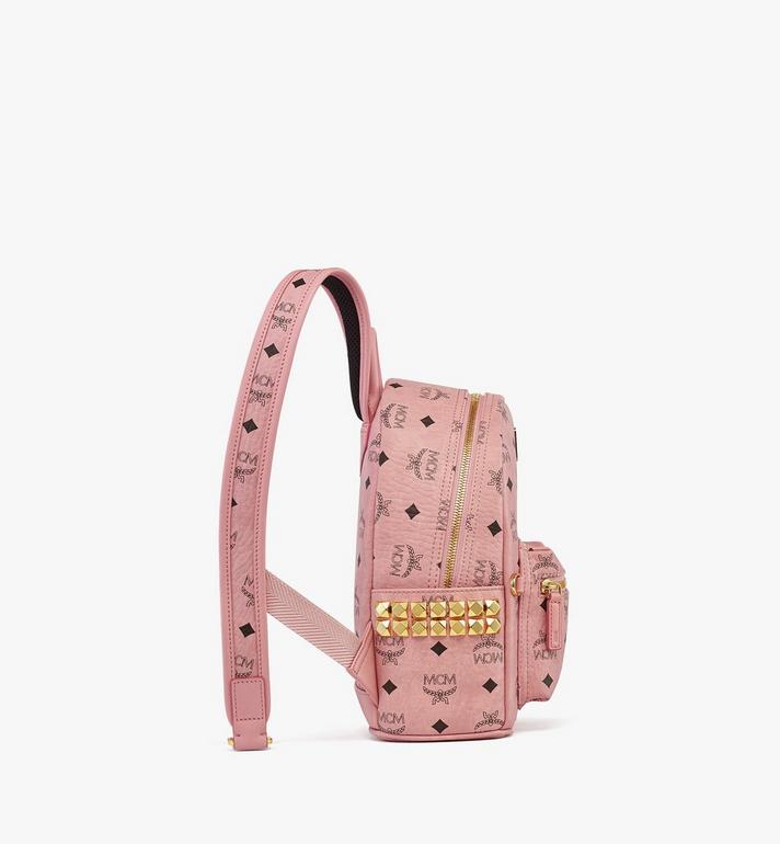Mini Stark Side Studs Backpack in Visetos Pink | MCM ®US