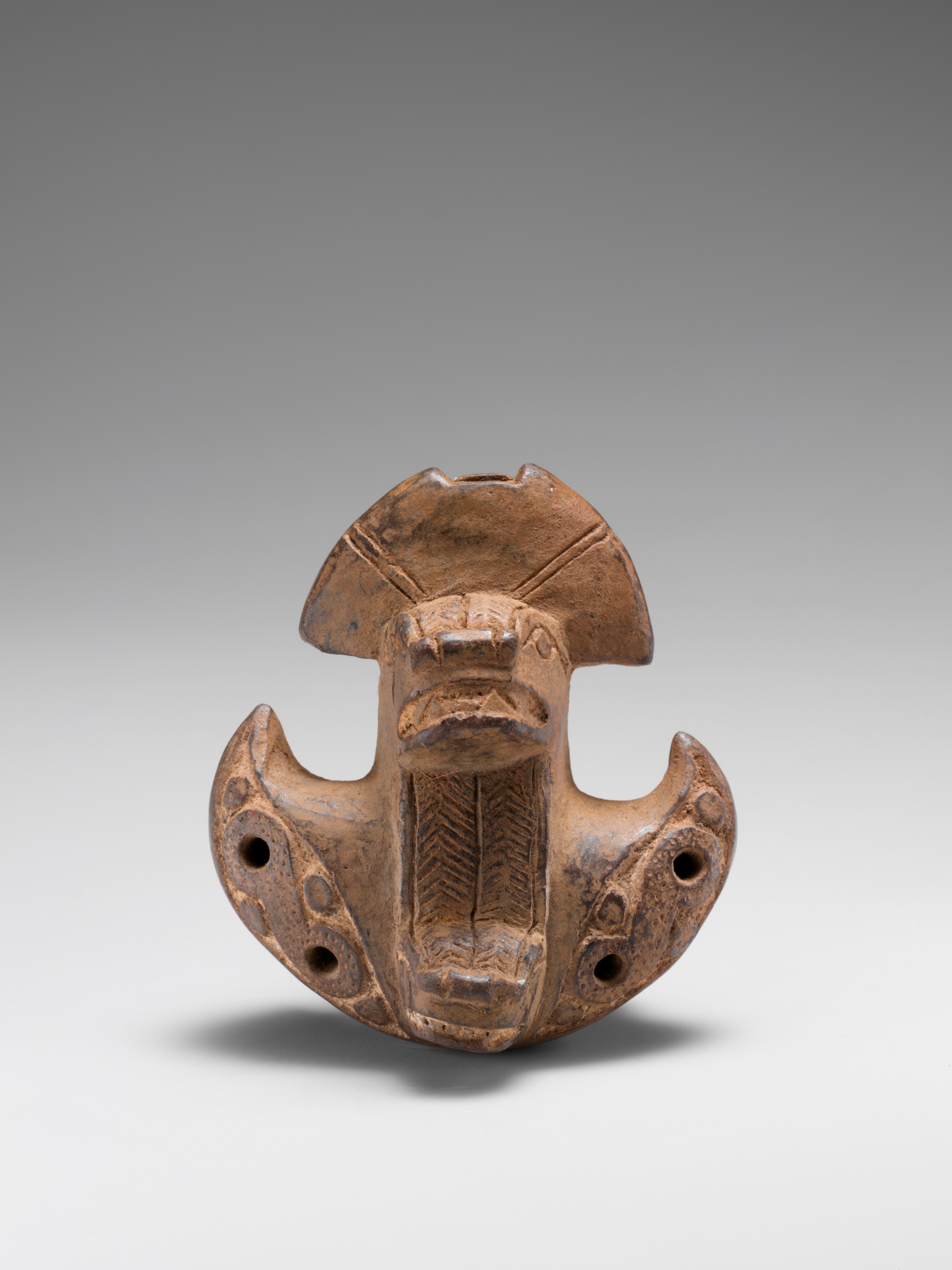 Ocarina - Tairona People; La Aguja Style - Pre-Columbian - The