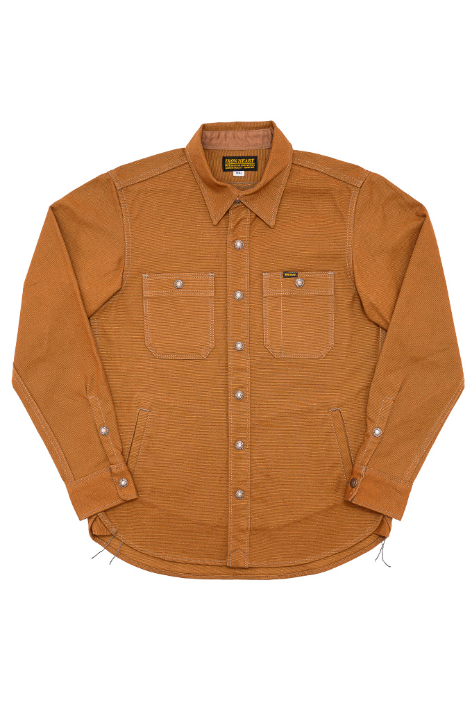 Iron Heart CPO Work Shirt - IHSH-189-BRN - 17oz Cotton Duck