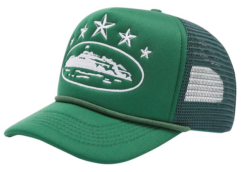 Corteiz 5 Starz Alcatraz Trucker Green Men's - SS23 - US
