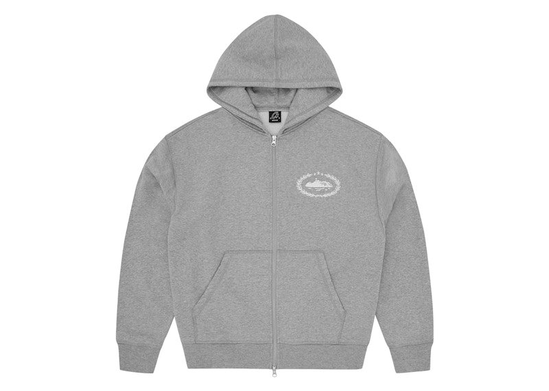 Corteiz Superior Royale Zip Hoodie Heather Grey Men's - SS24 - US