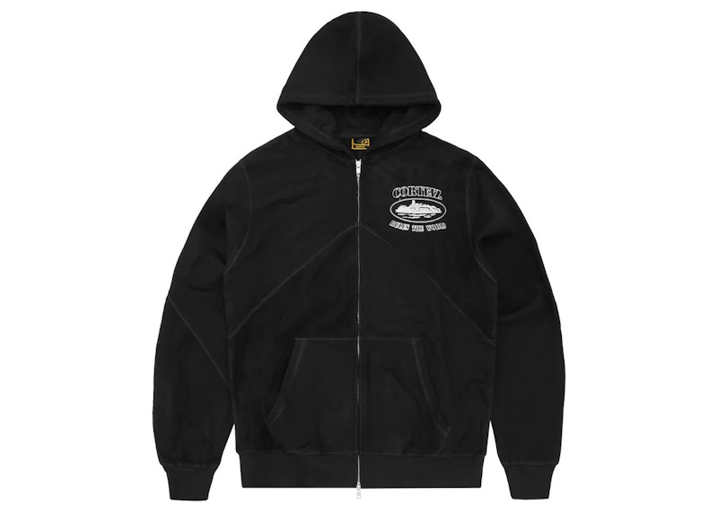 Corteiz Superior V2 Zip-Up Hoodie Black Men's - FW23 - US
