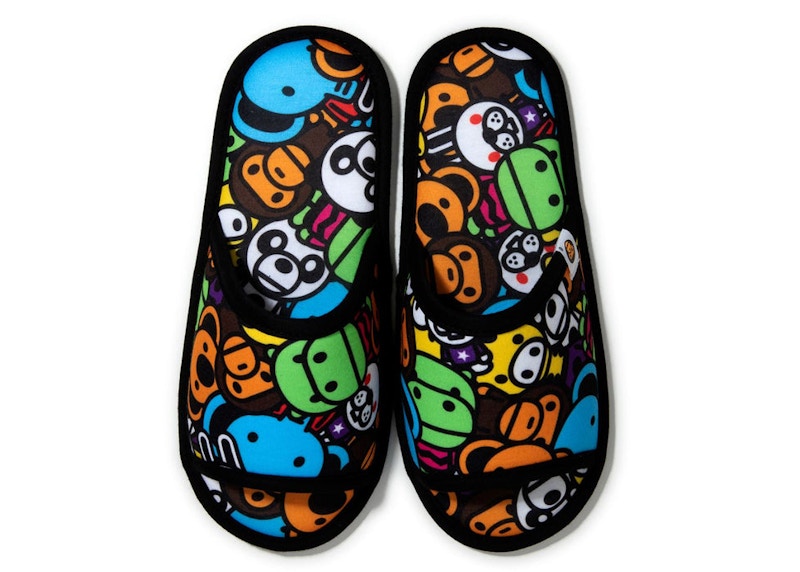 BAPE Baby Milo Slipper Black Multi - SS22 - US