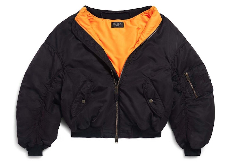 Balenciaga Off Shoulder Bomber Black - JP