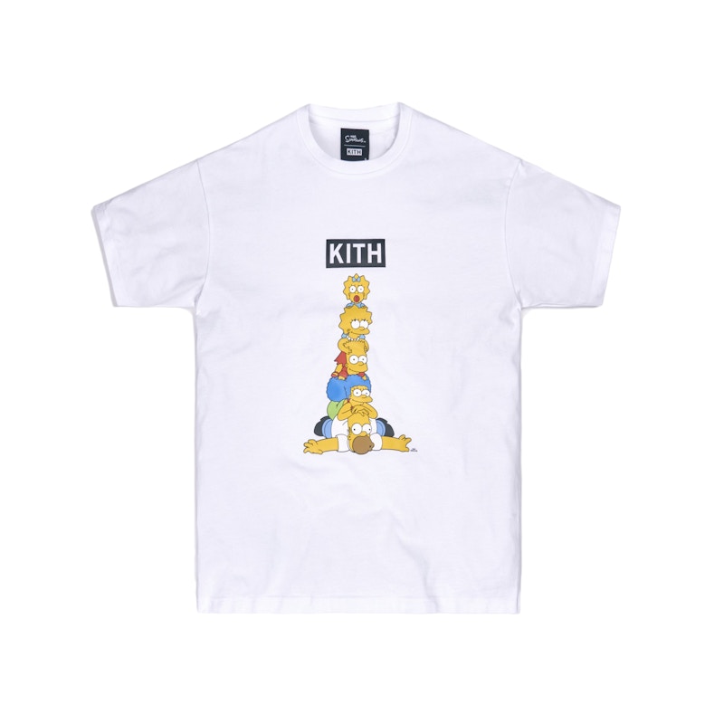 Camiseta Kith x The Simpsons Family Stack Blanco Hombre - SS21 - US
