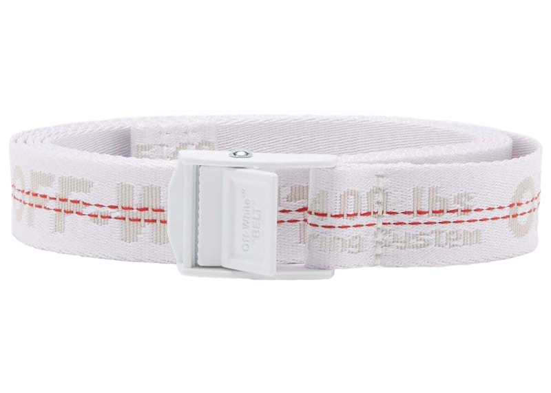OFF-WHITE Belt Classic Industrial White/White in Leather - US