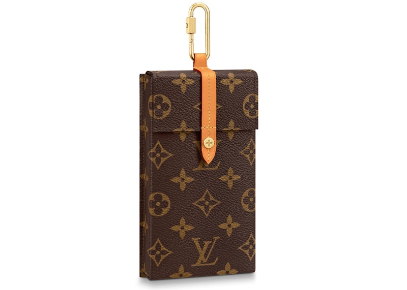 Louis Vuitton Box Phone Case Monogram Brown in Canvas/Leather with