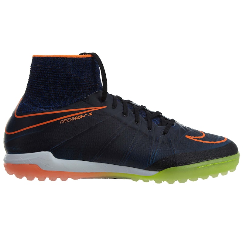 Nike Jr Hypervenomx Proximo Tf Black Black-Total Orange-Racer Blue
