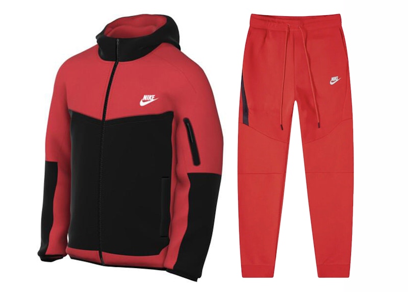 Nike Sportswear Tech Fleece Full Zip Hoodie & Joggers Set Light